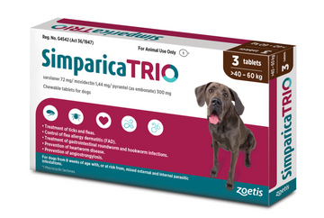 SIMPARICA TRIO 3 TABS ZOETIS