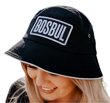 CAP BLACK/WHITE BUCKET HAT BOSBUL