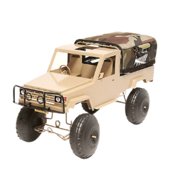 TOY STEEL LANDCRUISER & CANOPY AFRICARS