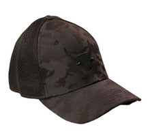 CAMO BLACK/GREY CAP 3D BALCK BULL TOPFLEX BOSBUL