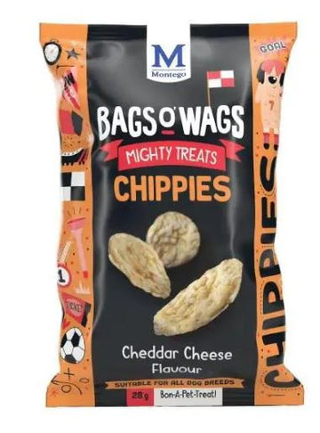 DOG TREATS CHIPPIES BAGS O WAGS 28G