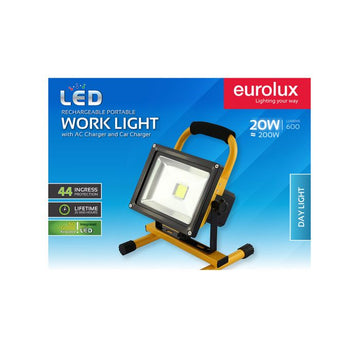 WORK LIGHT RECHARGABLE PORTABLE 20W EUROLUX