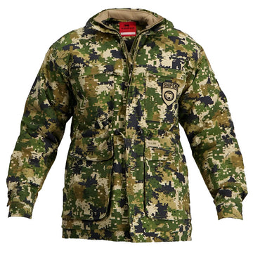 MENS SNIPER JACKET PADDED PARKA PIXELATE