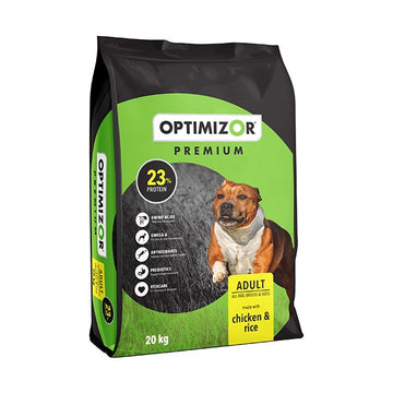 DOG FOOD ADULT CHICKEN & RICE 20KG OPTIMIZOR