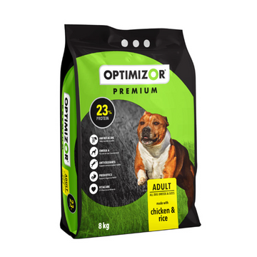 DOG FOOD CHICKEN & RICE 8KG OPTIMIZOR