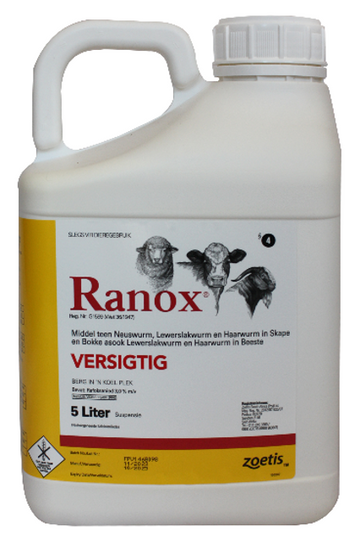 RANOX  DOSAGE  ZOETIS