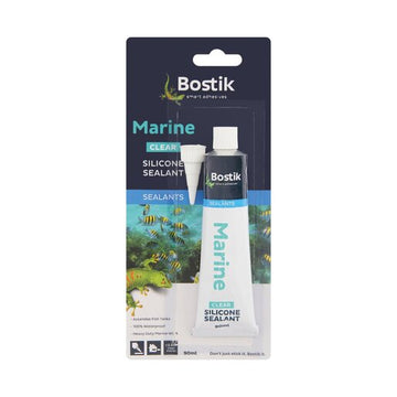 BOSTIK SILICONE MARINE CLEAR 90G