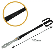 VOETSPORE BRAAI TONGS LONG ALUMIMIUM BLACK
