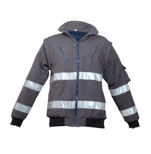 JACKET SOFT SHELL WITH REFLECTIVE TAPE VULCAN